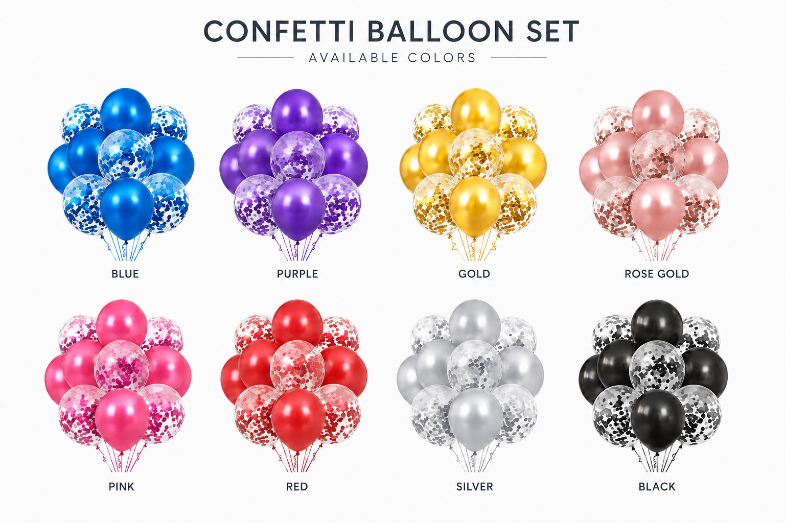 Confetti Balloon Set (10 pcs)