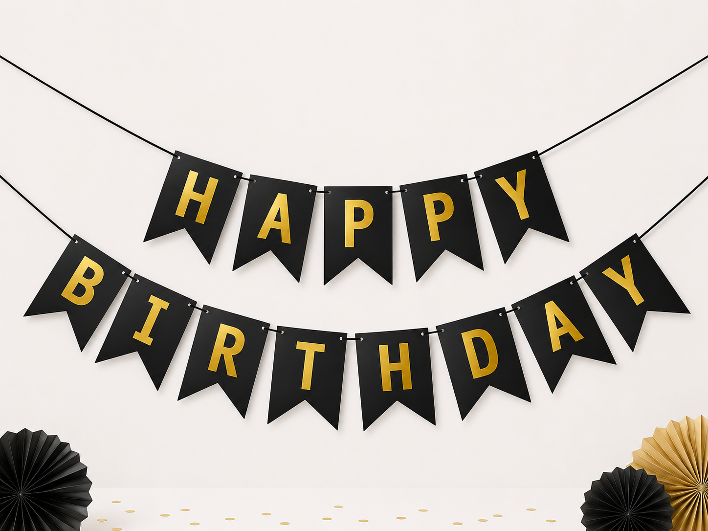 Multicolor Happy Birthday garland