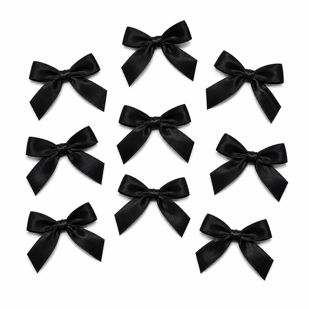 Satin Ribbon Bows – 10 Pieces