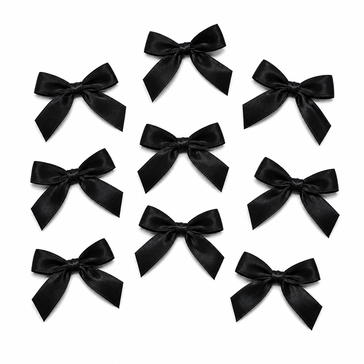 Satin Ribbon Bows – 10 Pieces