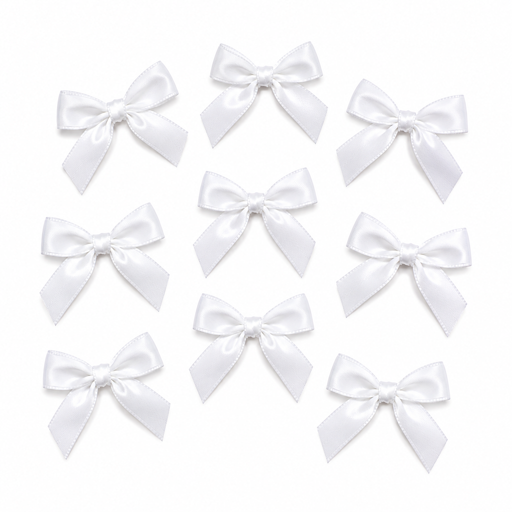 Satin Ribbon Bows – 10 Pieces