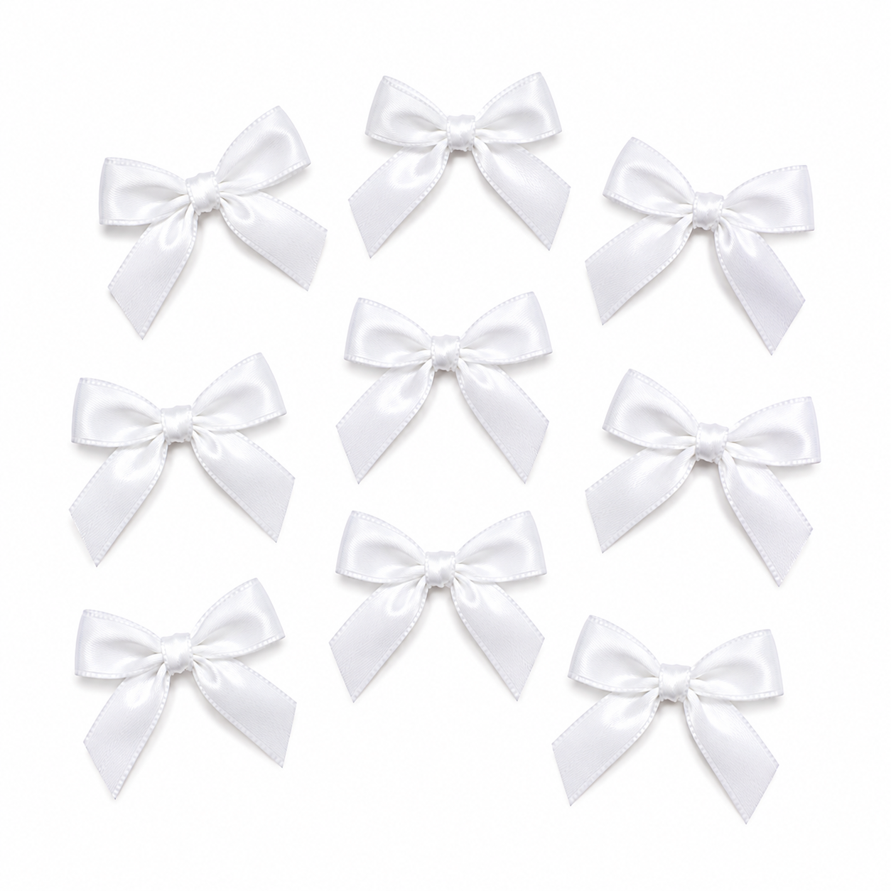 Satin Ribbon Bows – 10 Pieces