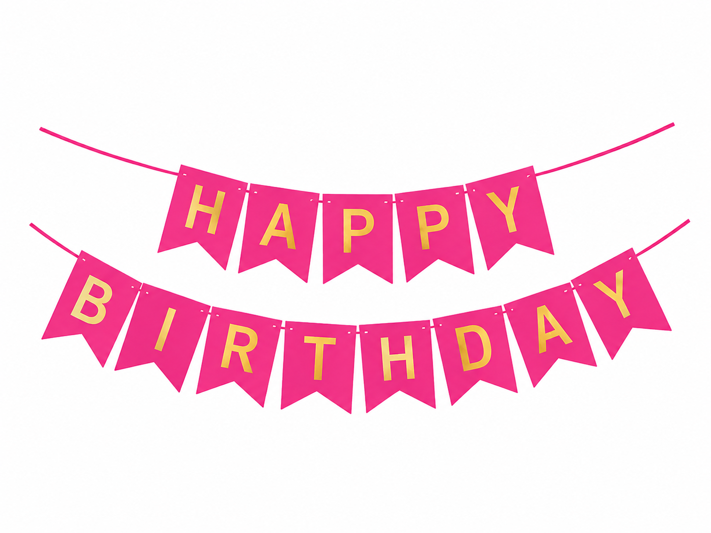 Multicolor Happy Birthday garland