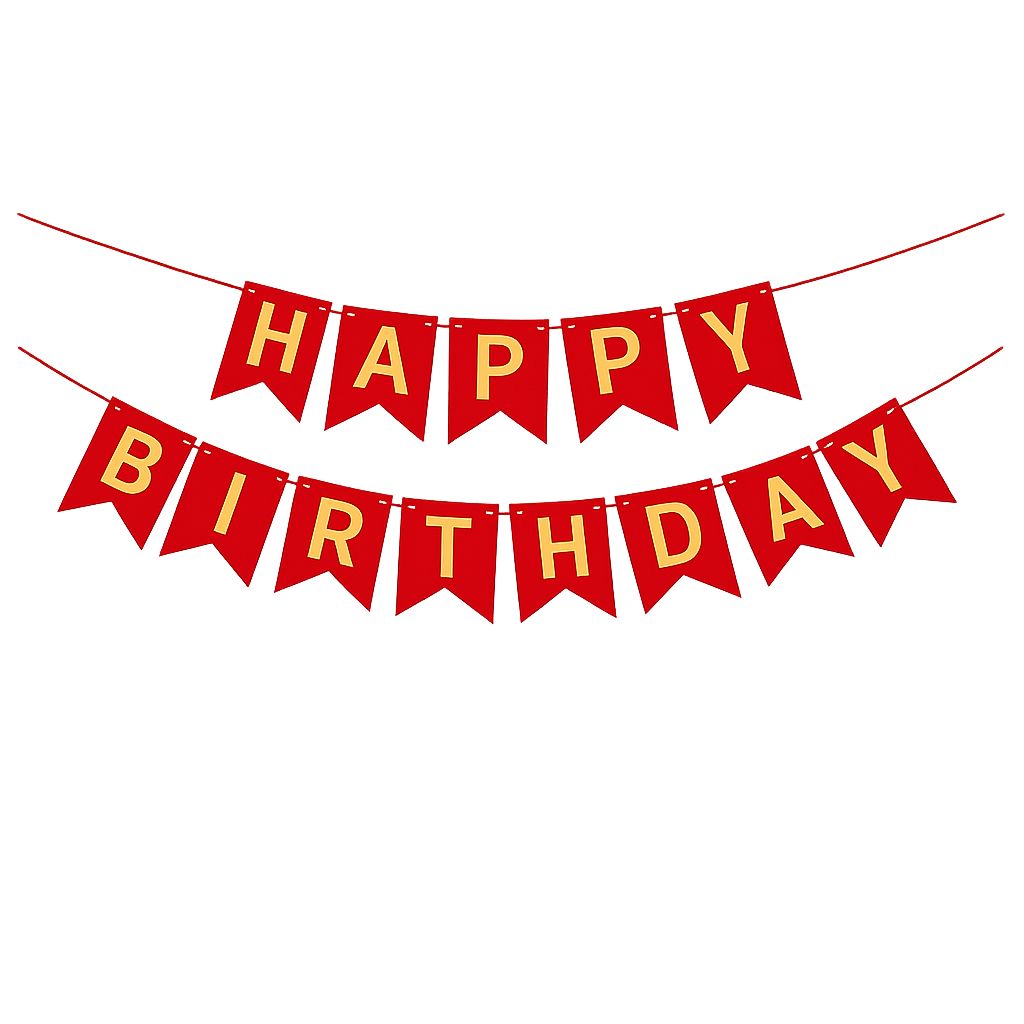 Multicolor Happy Birthday garland