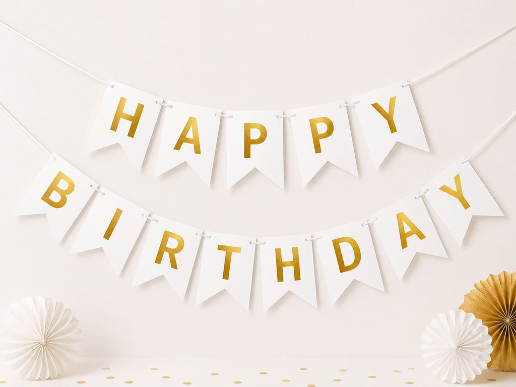 Multicolor Happy Birthday garland