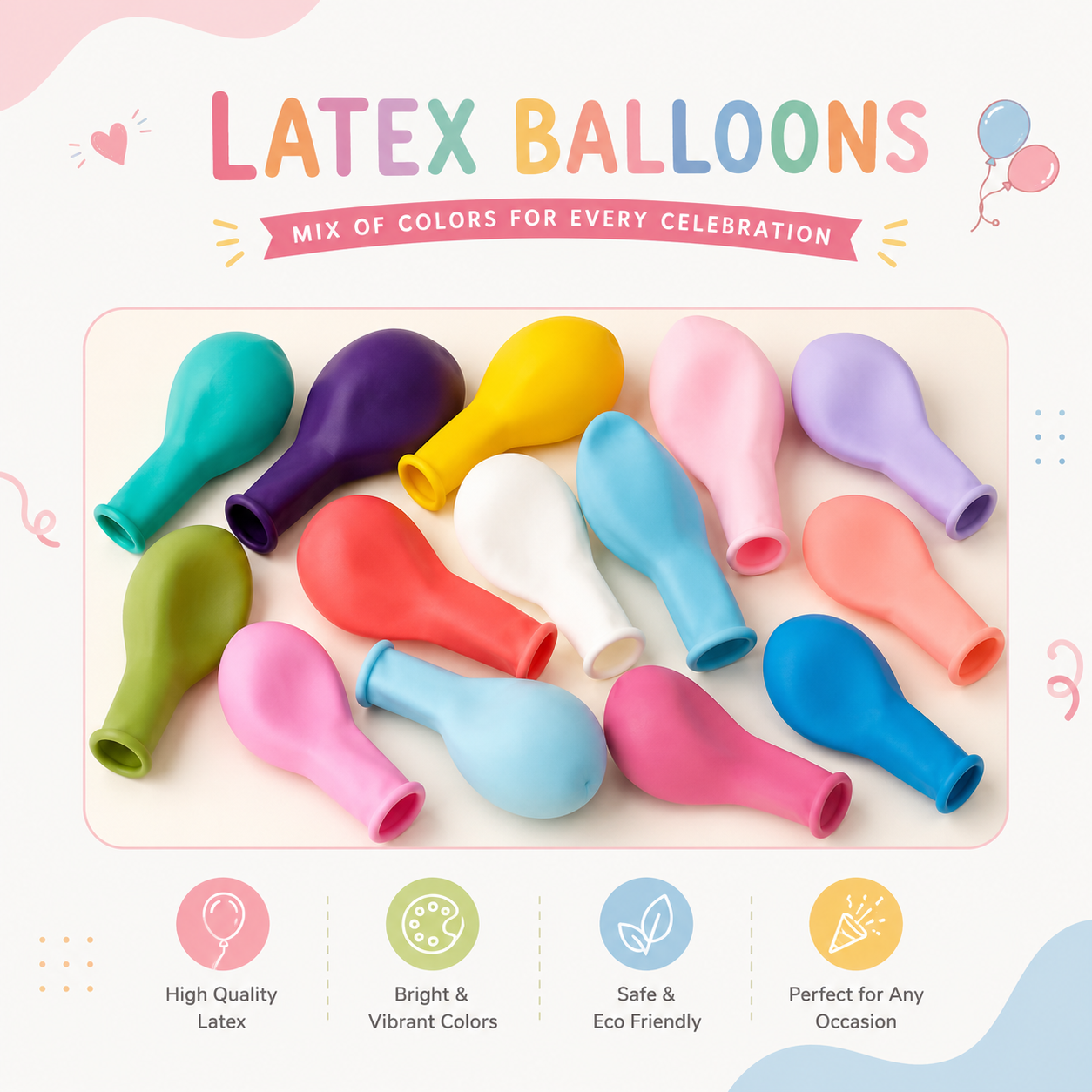 Latex Balloons (10 Pcs)
