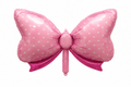 Pink Polka Dot Bow Foil Balloon