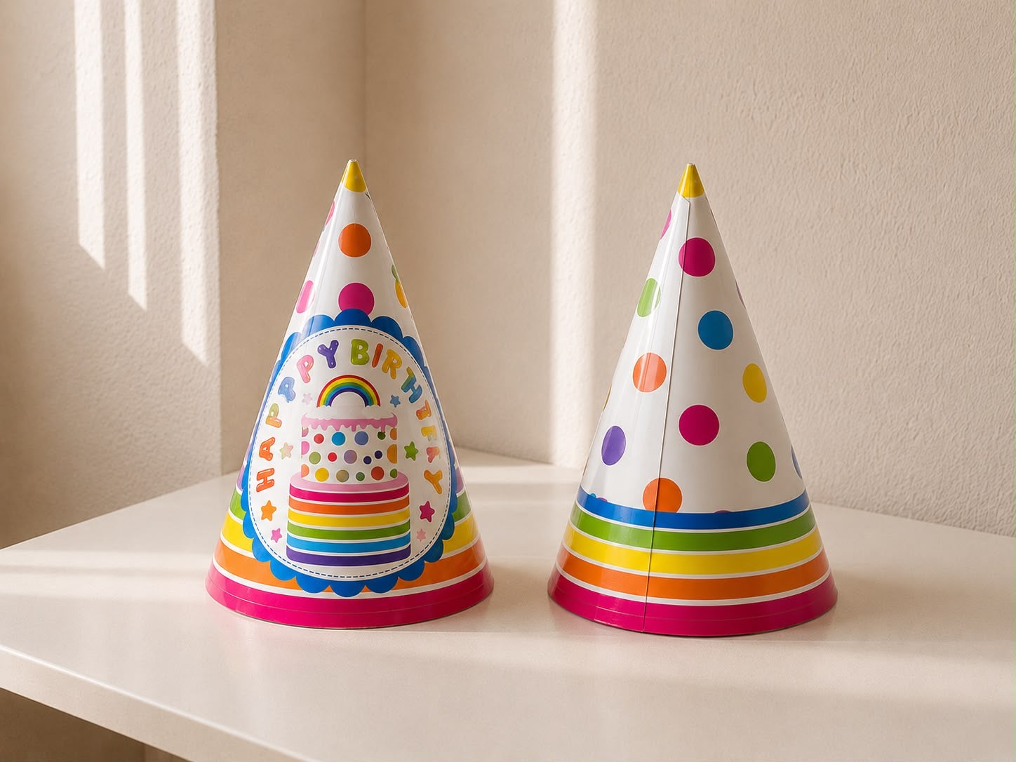 Colorful Happy Birthday Party Hat
