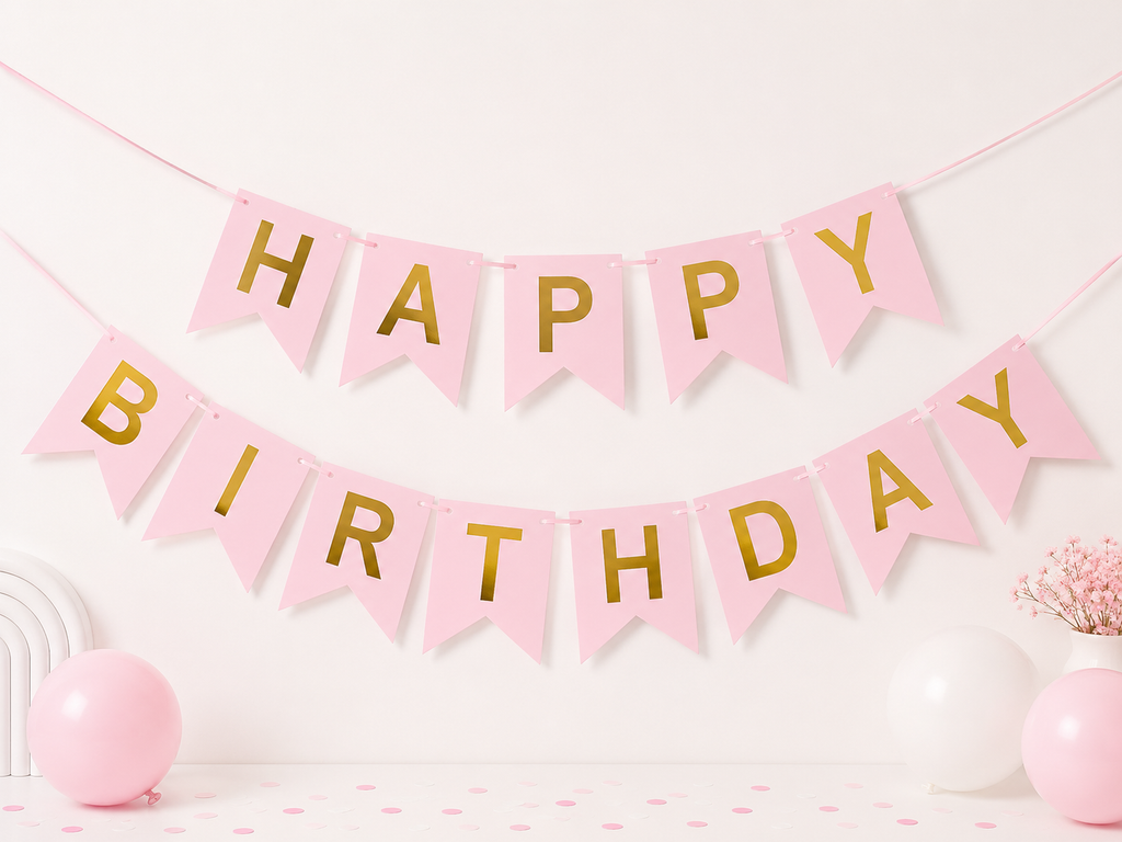 Multicolor Happy Birthday garland