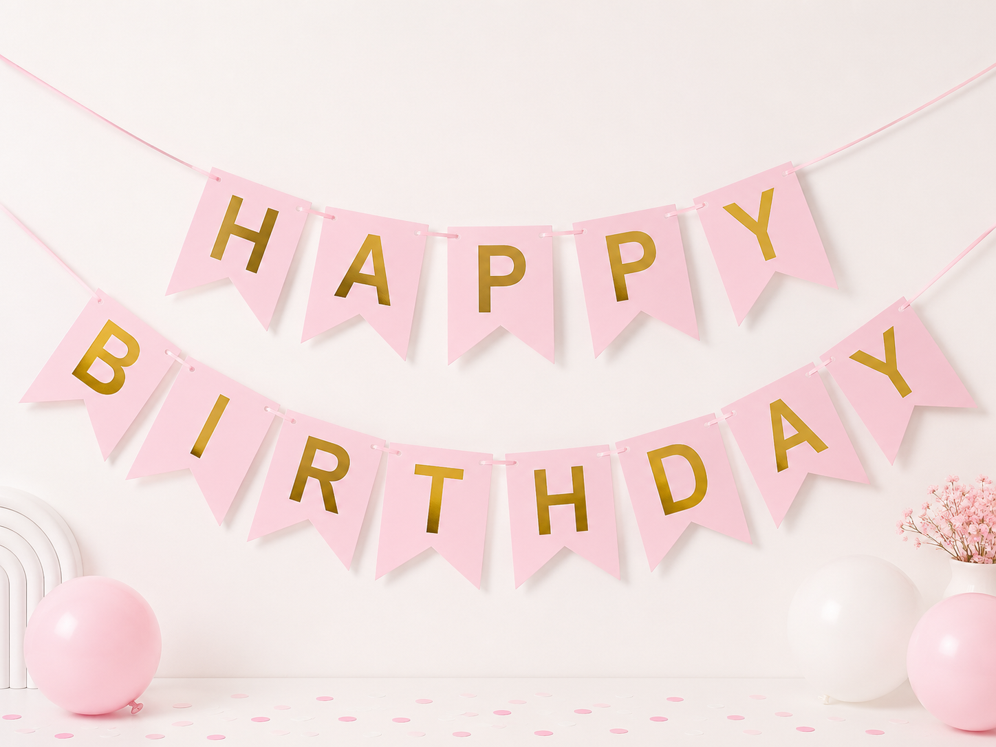 Multicolor Happy Birthday garland