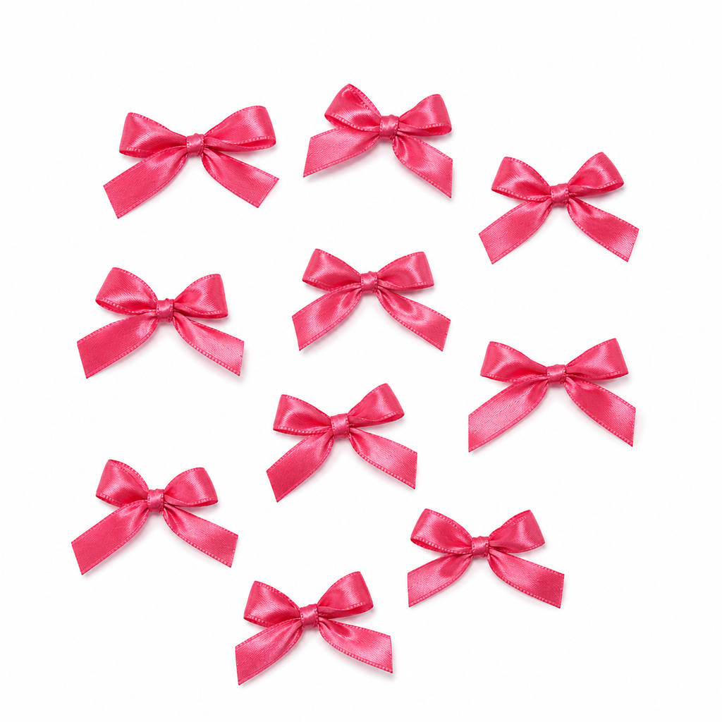 Satin Ribbon Bows – 10 Pieces