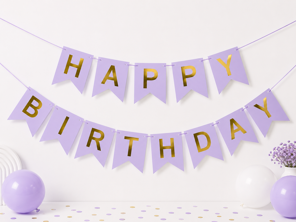 Multicolor Happy Birthday garland
