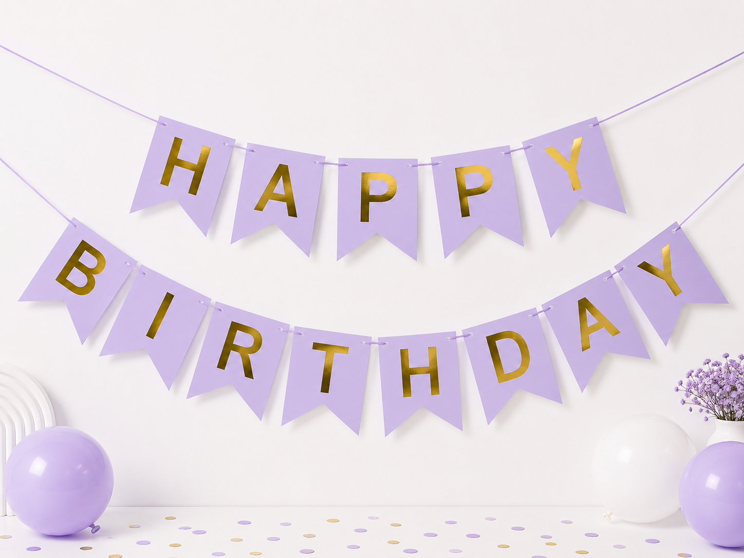 Multicolor Happy Birthday garland