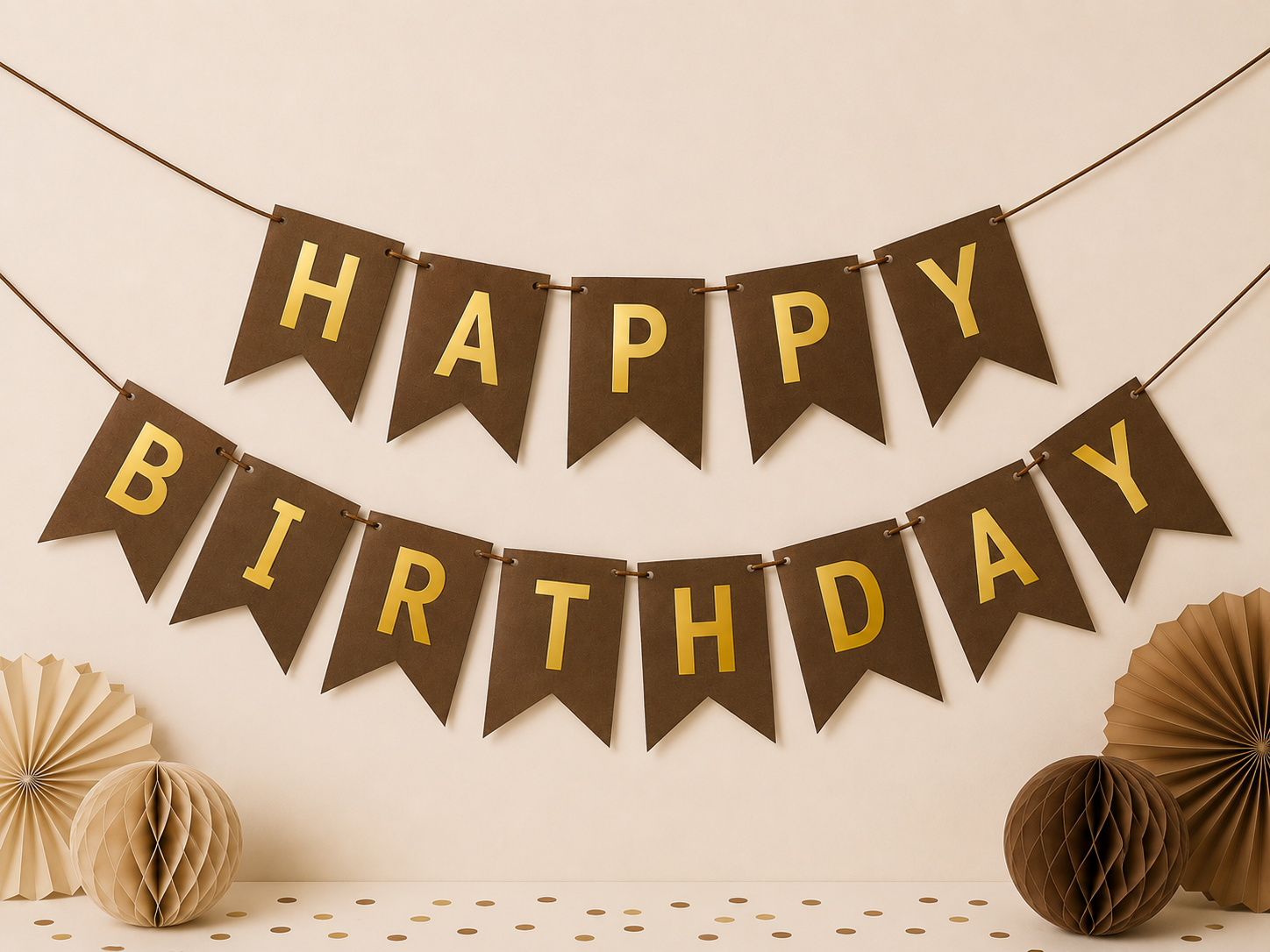 Multicolor Happy Birthday garland