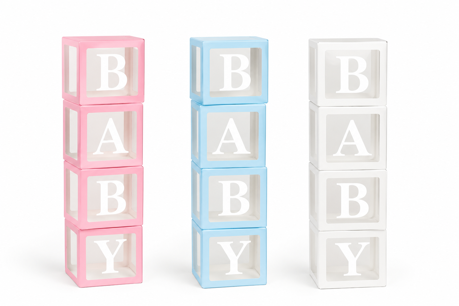4 Pcs BABY Balloon Display Boxes