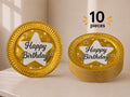 Happy Birthday Paper Plates (Pack of 10)