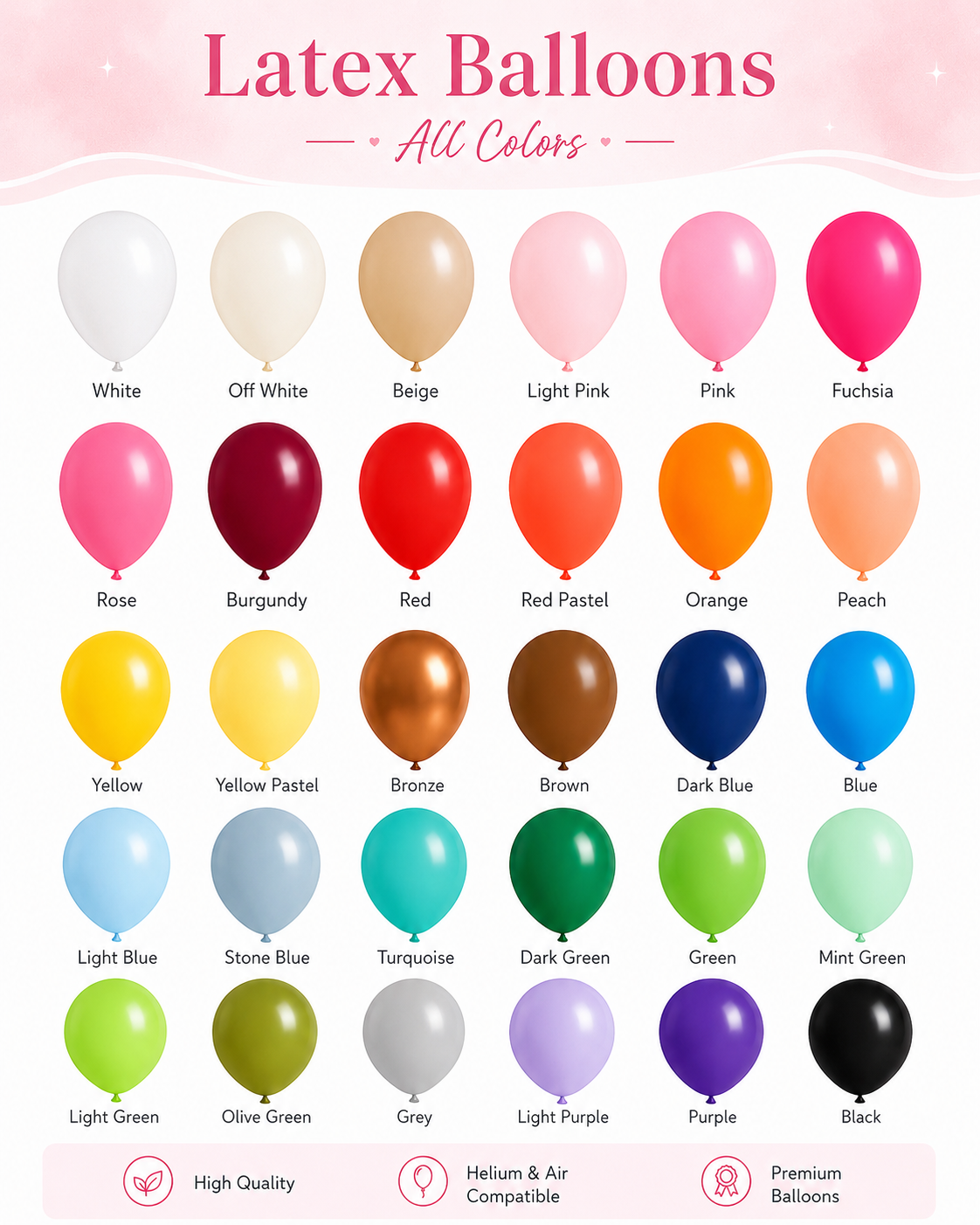 Latex Balloons (10 Pcs)