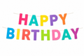 Bright & colorful Happy Birthday Banner