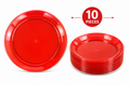 Red Plastic Plates – Pack of 10