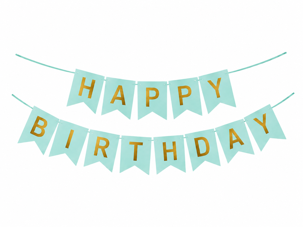 Multicolor Happy Birthday garland