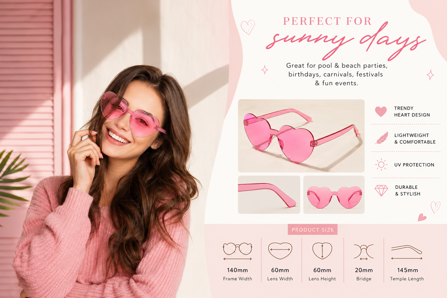 Heart Shape Sunglasses