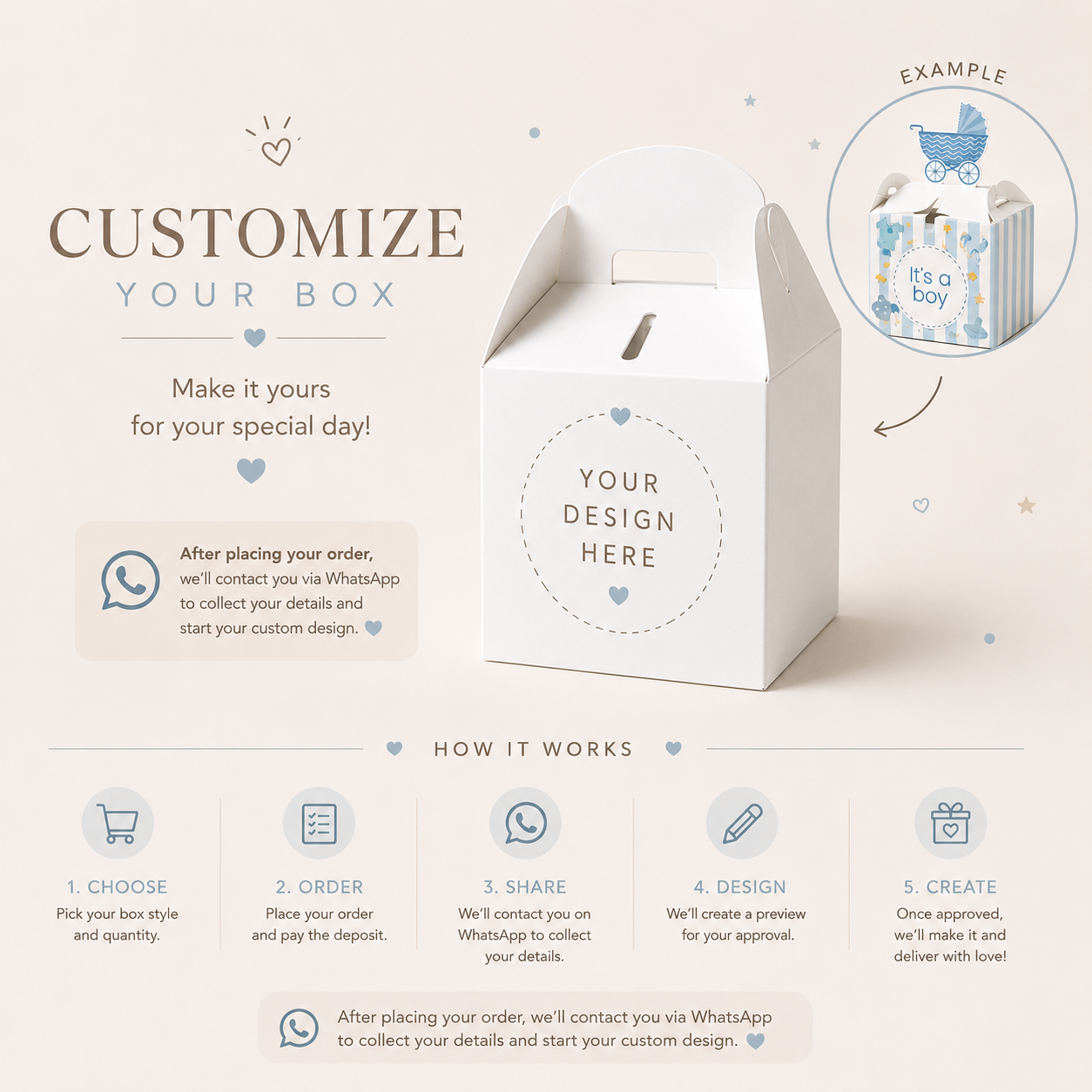 Customized Favor Box – Design Your Own