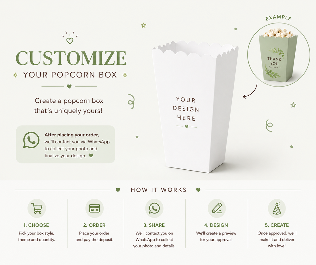 Customized Popcorn Box – Design Your Own
