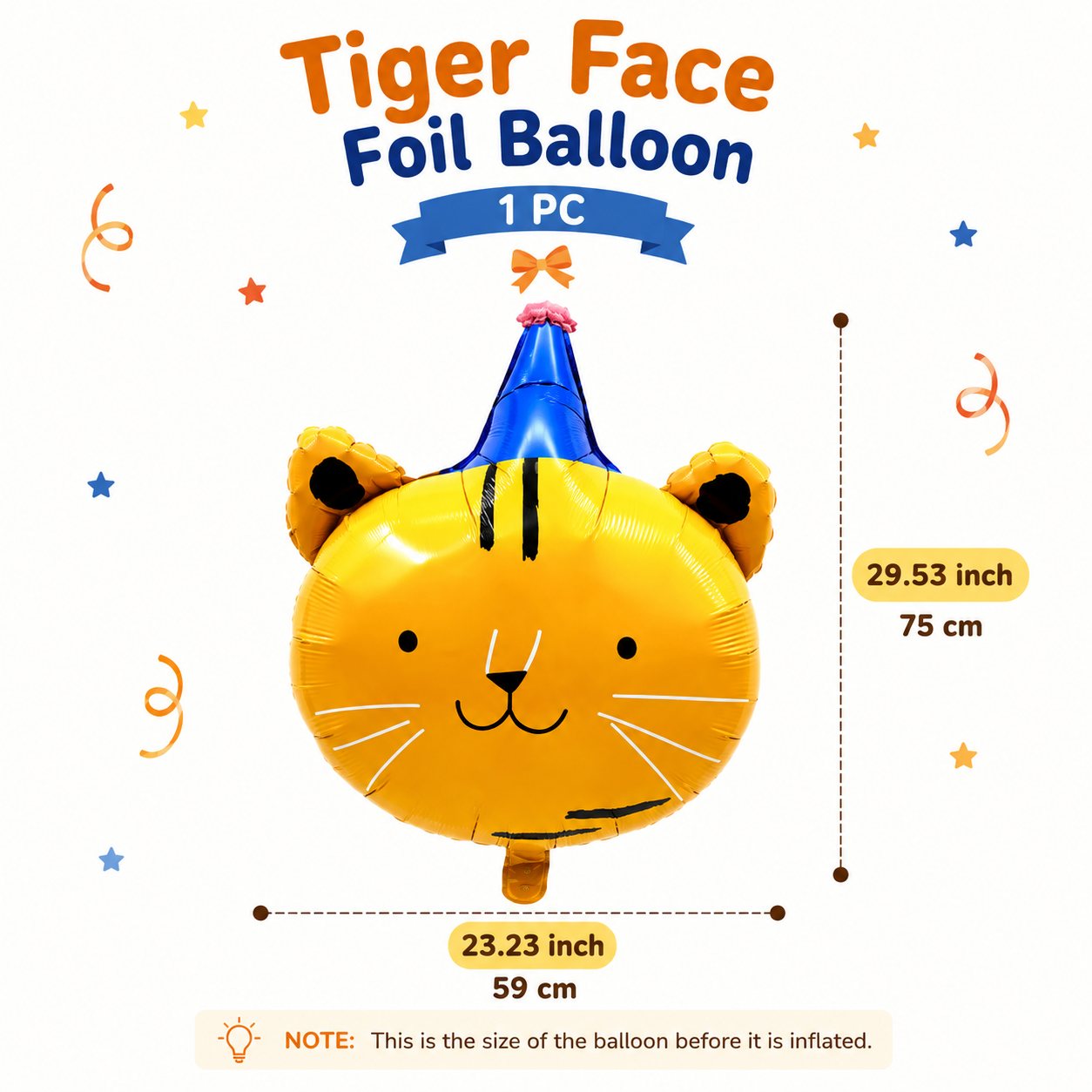 Tigger Face Foil Balloon