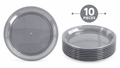 Black Plastic Plates – Pack of 10