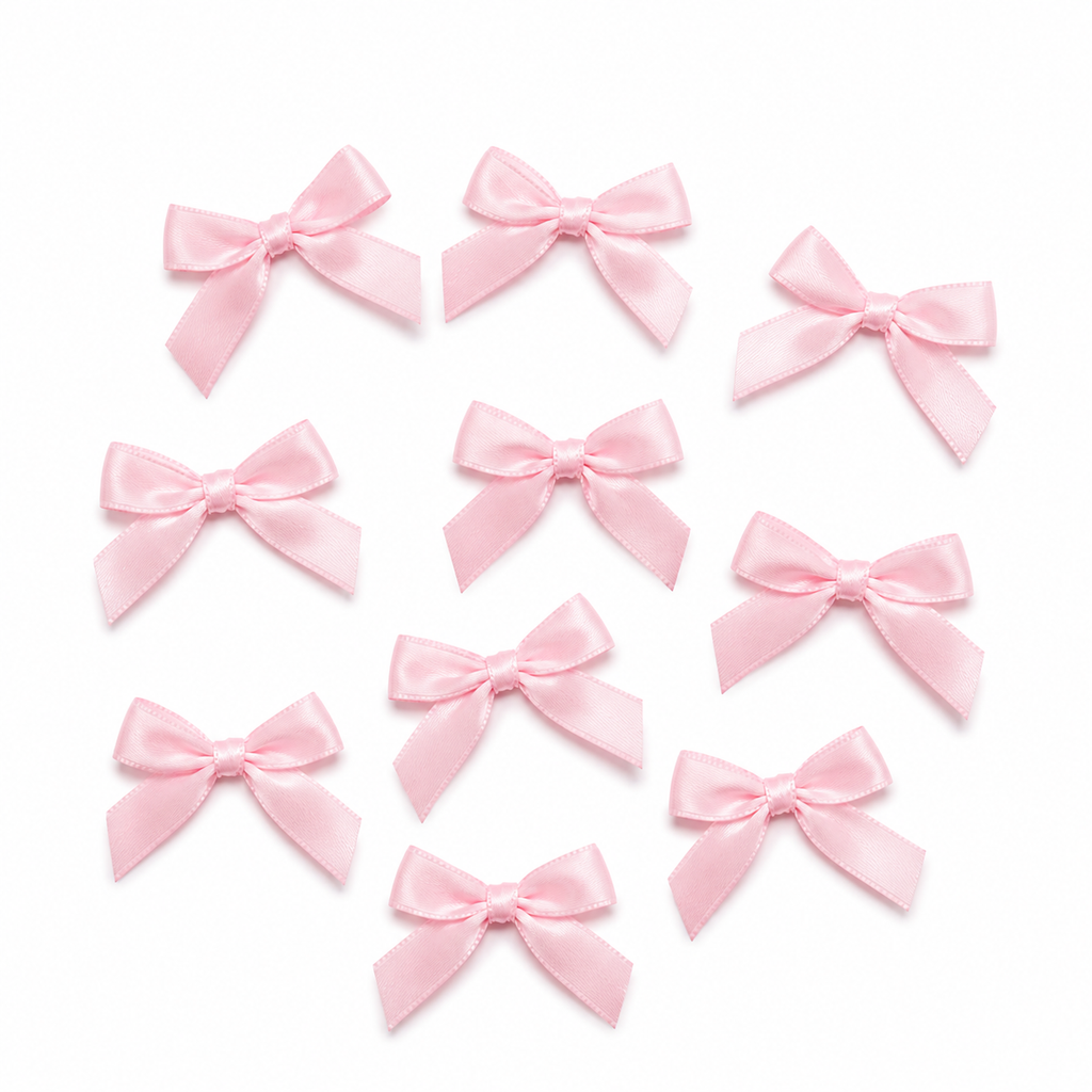 Satin Ribbon Bows – 10 Pieces